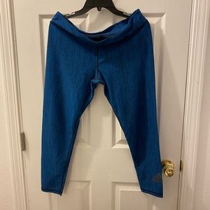 Blue adidas leggings
